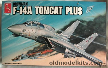 AMT 1/72 Grumman F-14A Tomcat Plus - VF-41 USS Nimitz (Gulf of Sidra Shootdown) or VF-102 Diamondbacks USS America, 8828 plastic model kit